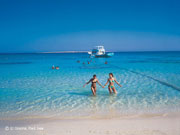 Egypte strand en zee bij El Gouna